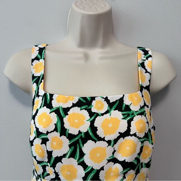 Diane Von Furstenberg For Target Yellow Poppy Shift Dress Size 0 - Picture 2 of 7